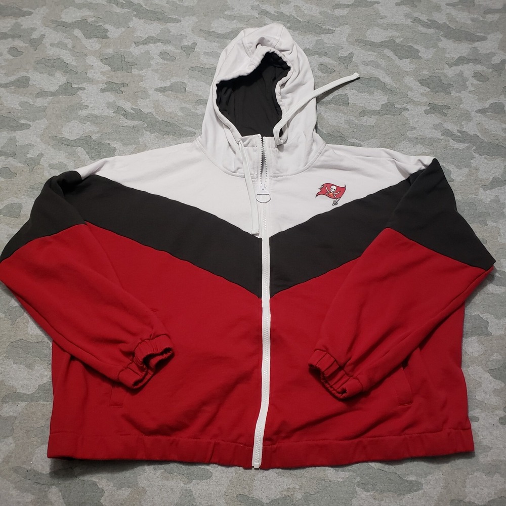 Tampa Bay Buccaneers Windbreaker Tommy Hilfiger Collaboration Womens XL Red GIII